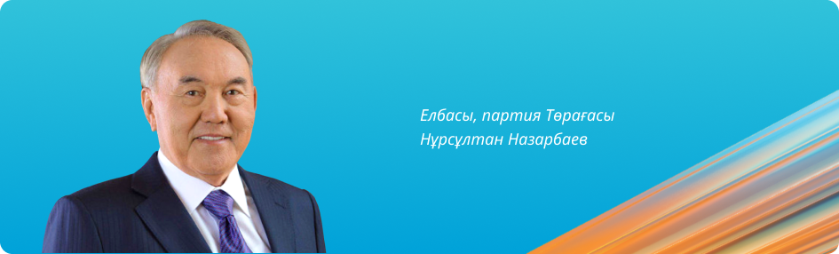 Елбасы, партия Төрағасы Нұрсұлтан Назарбаев Елбасы, партия Төрағасы Нұрсұлтан Назарбаев